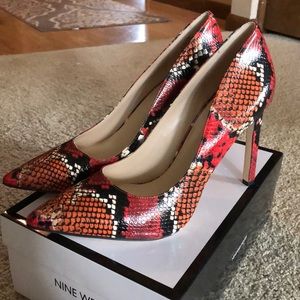 Nine West Tatiana Snakeskin Pumps
